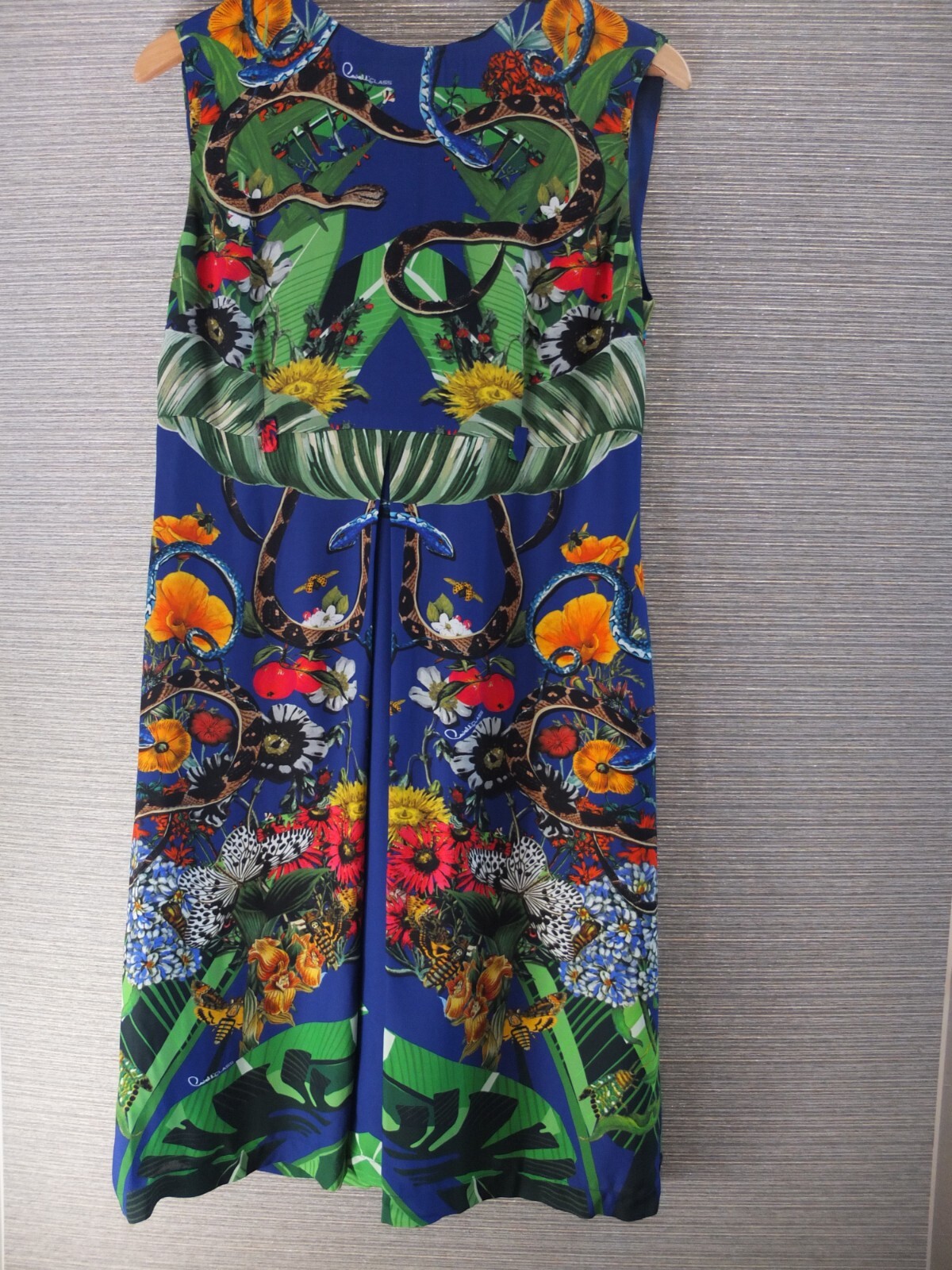 CLASS ROBERTO CAVALLI Multicolor Sleeveless Shift Knee Length Dress Size 8