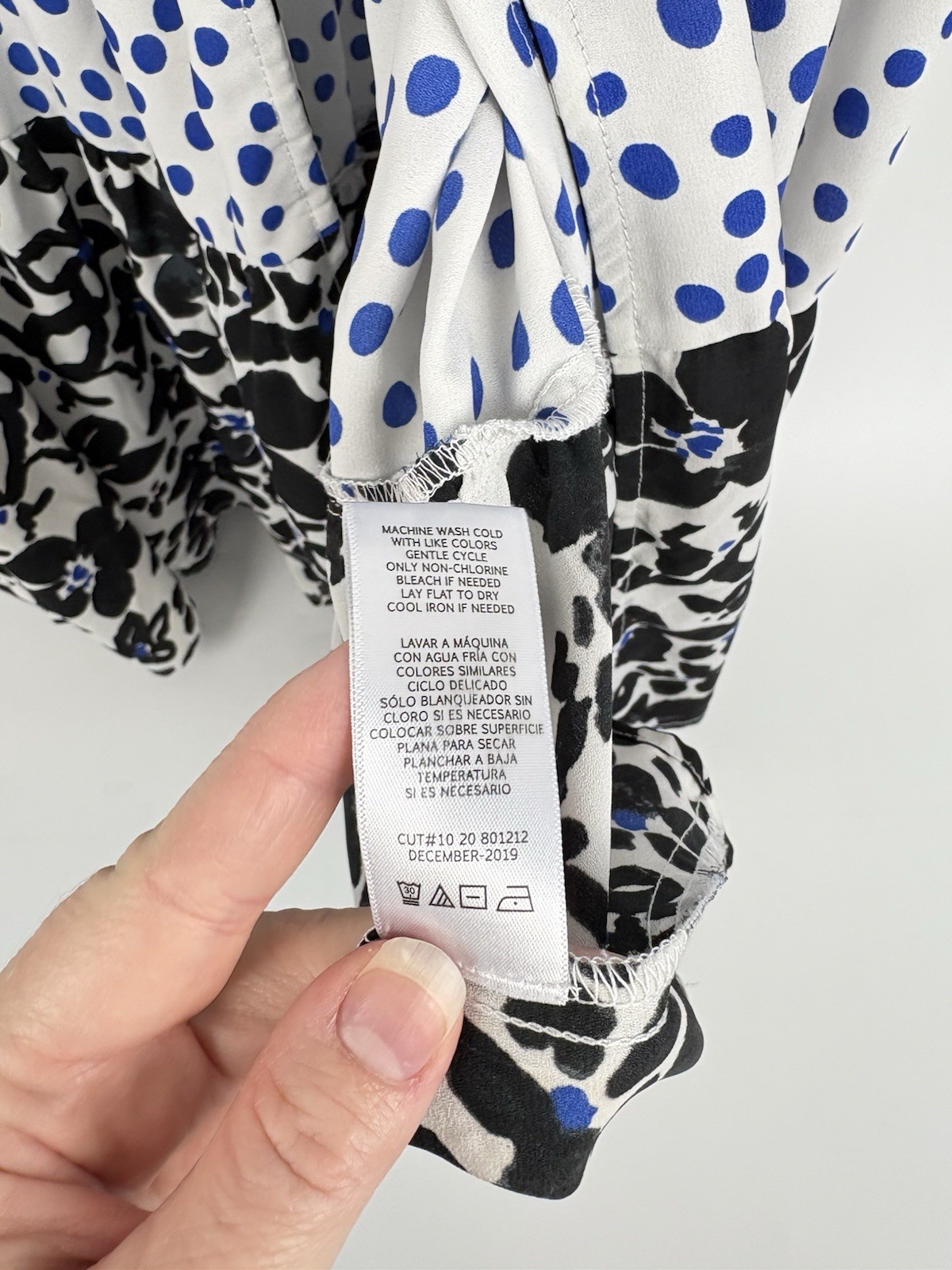 Love, Whit By Whitney Port Black & White Floral Puff Sleeve Dress