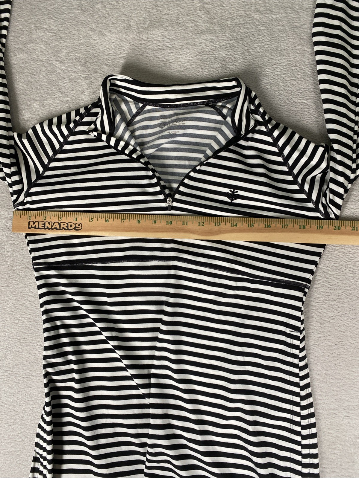 Coolibar Tunic Dress Womens Medium Striped UPF 50 Sun Protection Travel