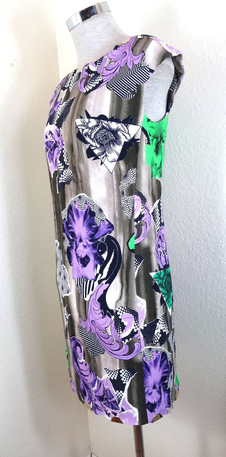 VERSACE Collection Cocktail Bodycon Sheat Dress Embellished Small Med 40 6 7 8