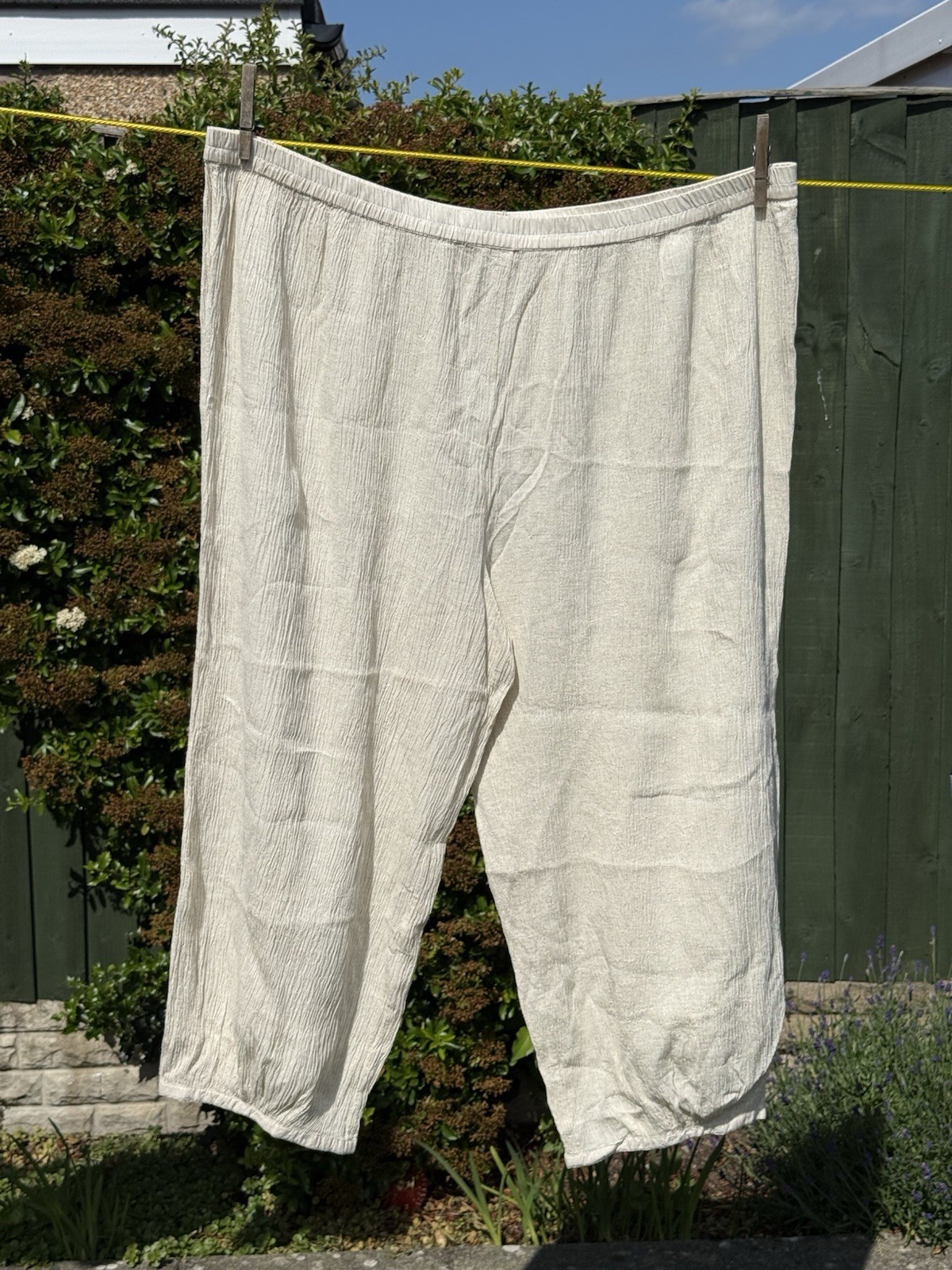 Gudrun Sjoden Organic Cotton Crepe Trousers Size XXL (22-24)