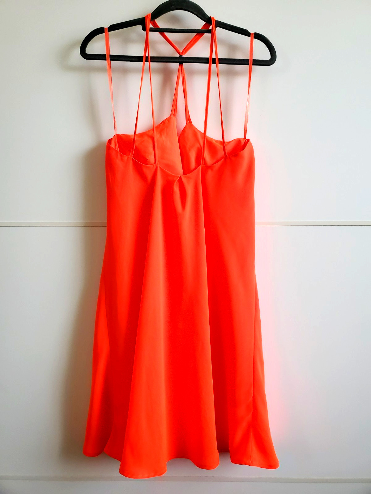 SUNDRESS BY DYNAMITE SIZE M ORANGE LINED PARTY SUMMER LIGHTWEIGHT