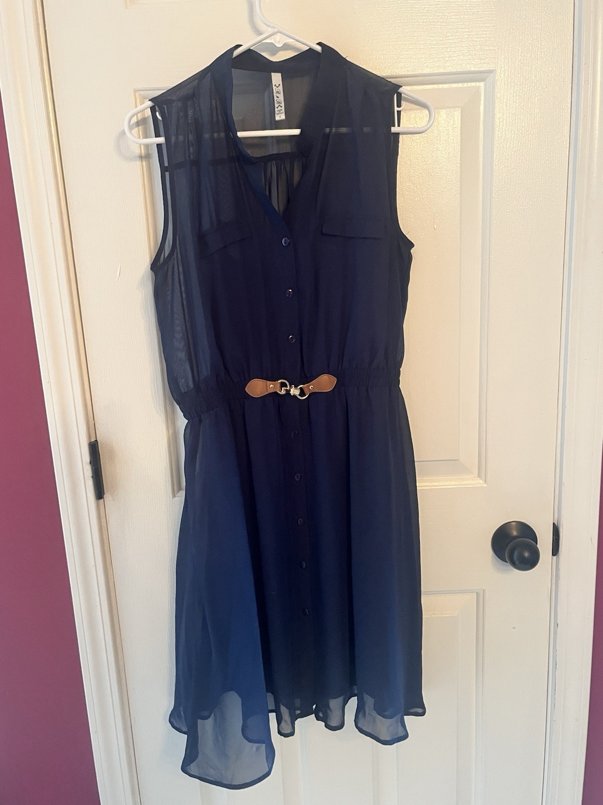 R n B- Women’s Dress- Navy Blue- Sleeveless- Size M