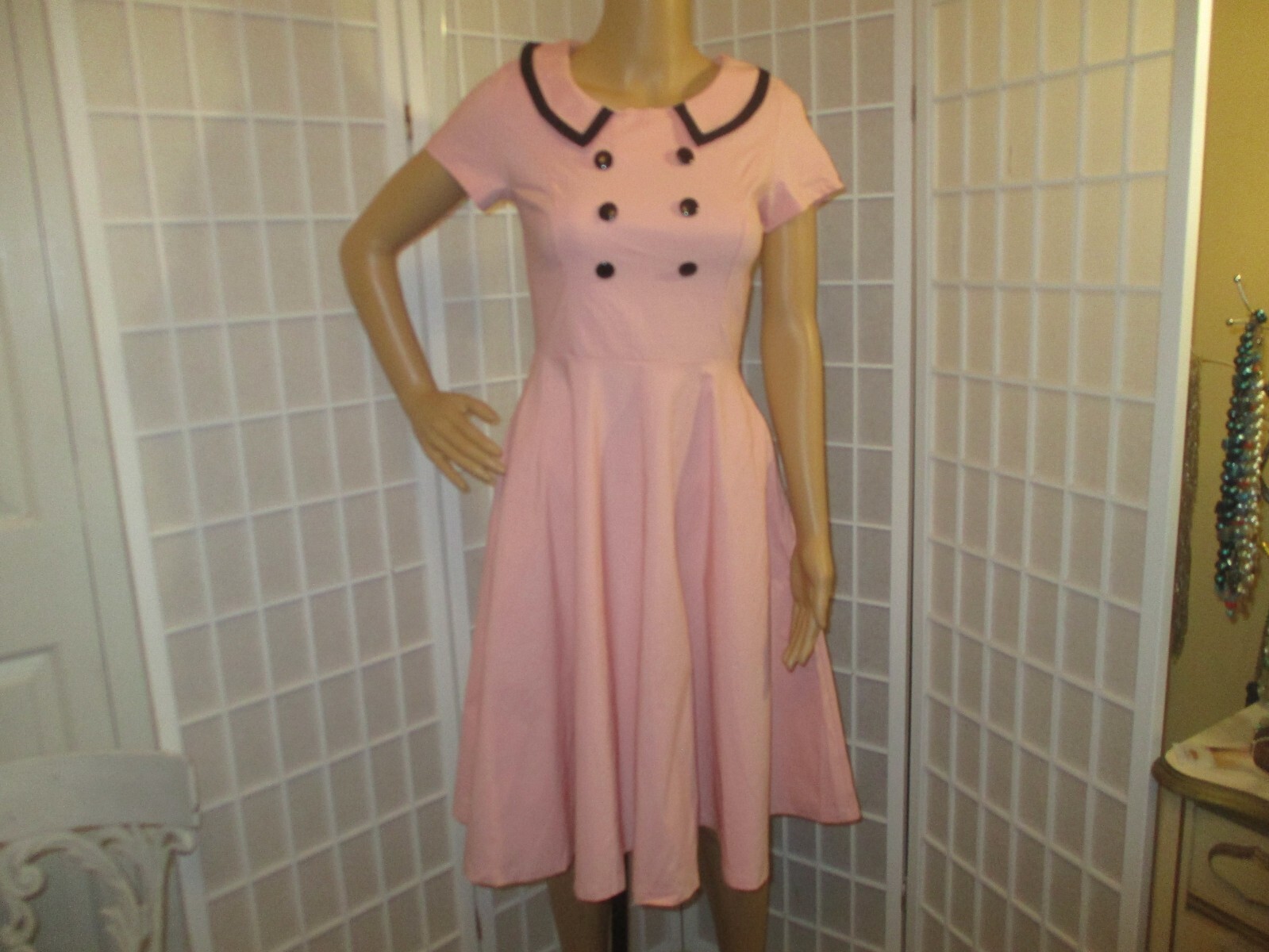 Gown Town 1950’s inspired stretch swing dress