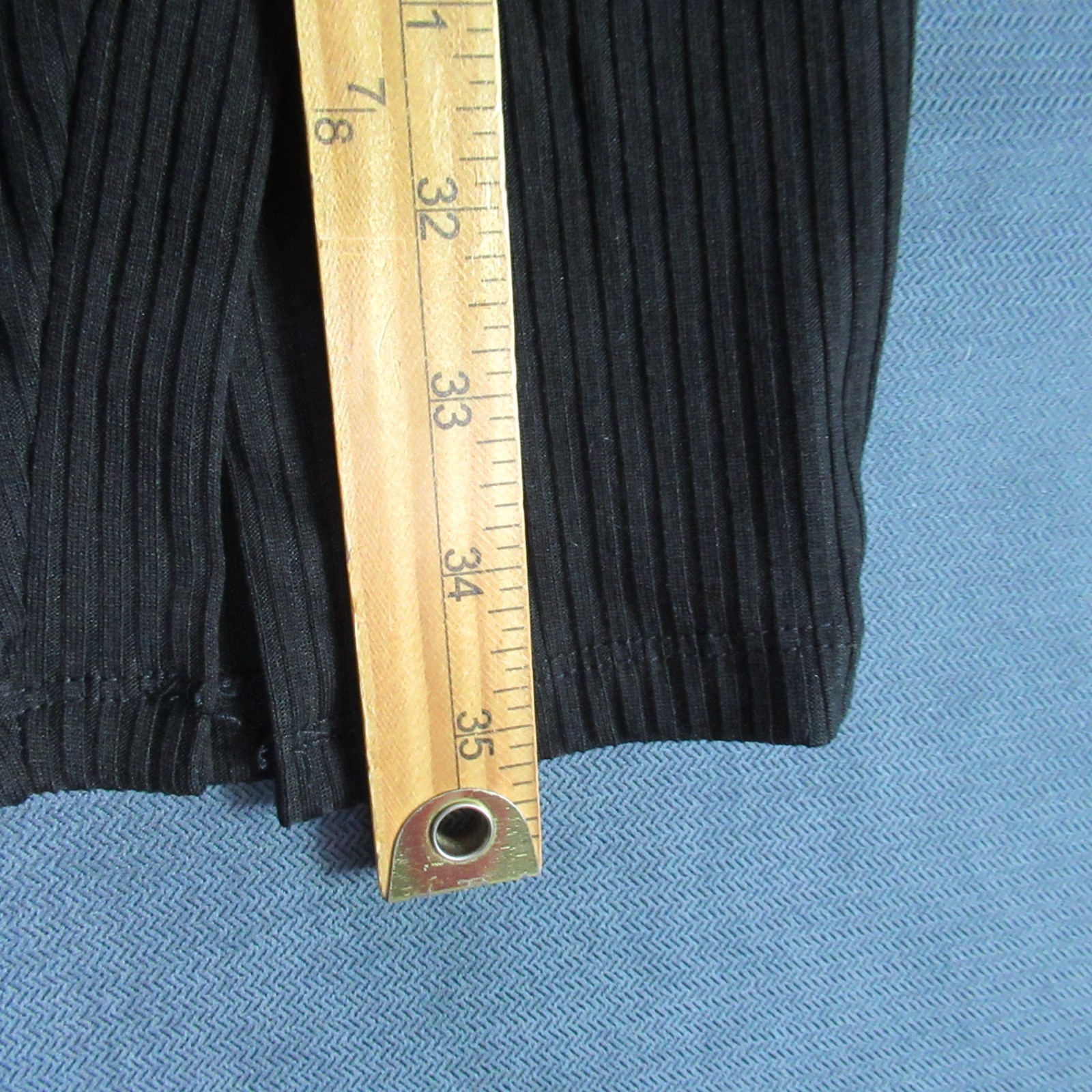 Iris Dress Womens Medium Black Spaghetti Strap Bodycon Ribbed Button Sexy Party
