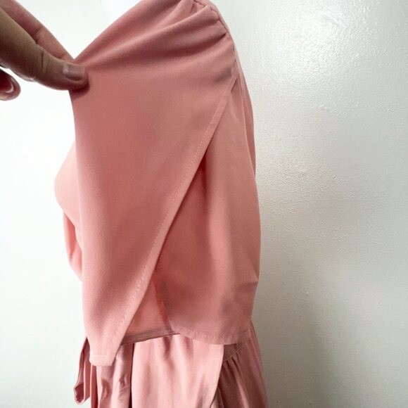 Standards & Practices Bridesmaid Dress Women Extra Large Pink Wrap Surplice NWT