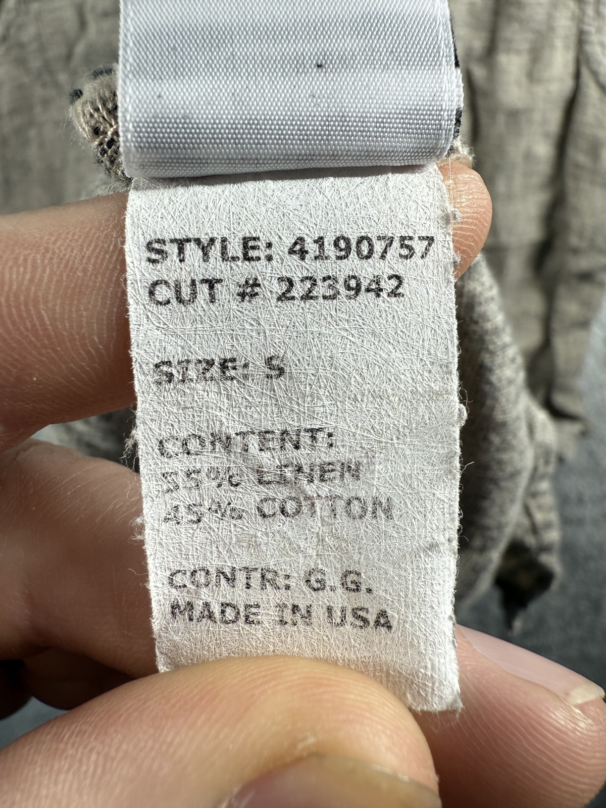 Cut Loose Dress Womens Small Linen Sleeveless Asymmetrical Lagenlook Pockets USA