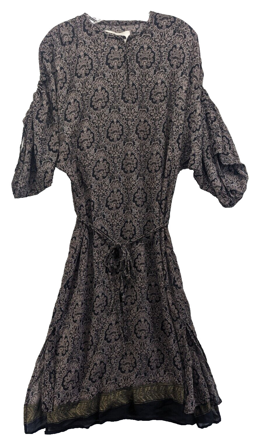 Brochu Walker Women’s Ruched Kimono Sleeve Tie Waist Dress Blue Size S