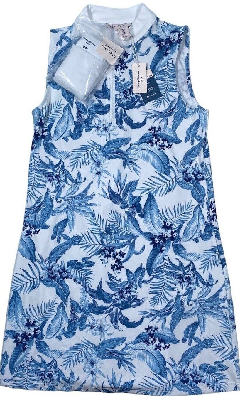 NWT Tommy Bahama Golf Tennis Beach Dress Cover up Shorts Pockets S M L Blue T