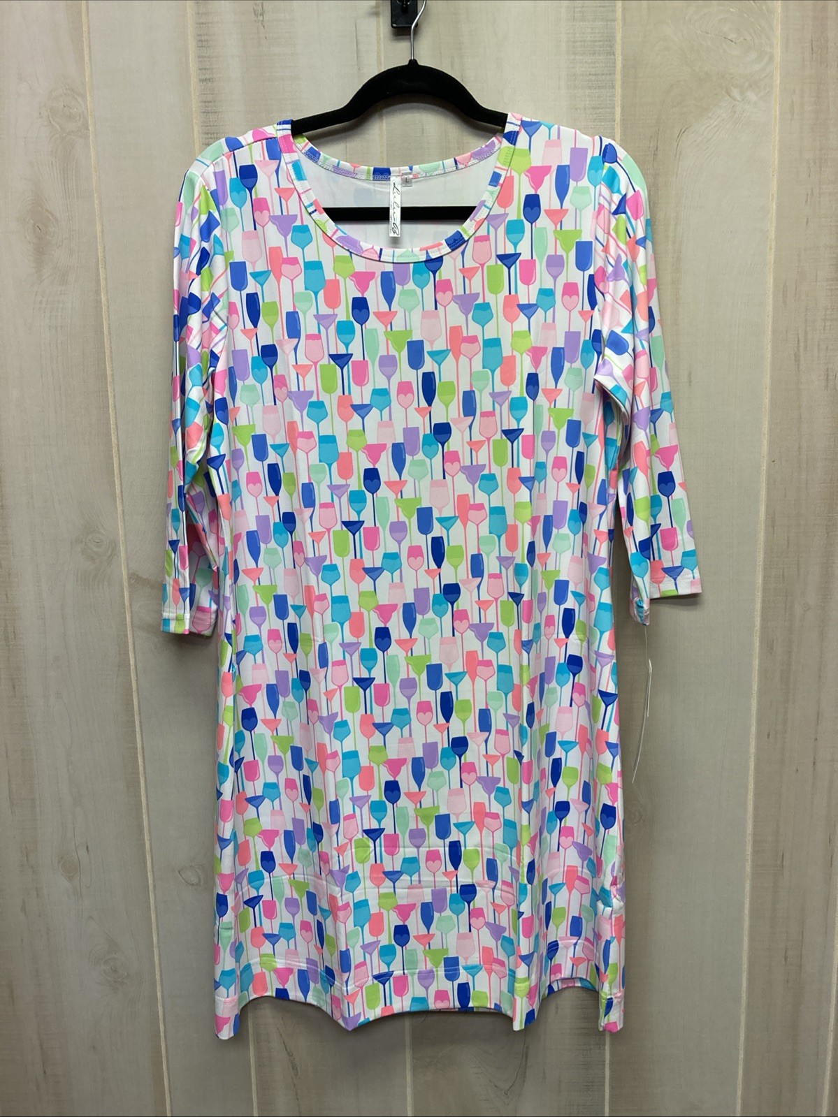 L Lulu B Dress Multicolor Wineglass