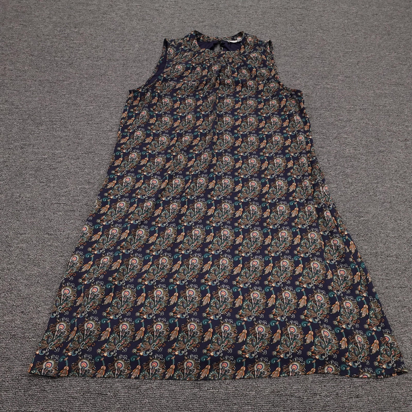Daniel Rainn Dress Womens Small Blue Floral Tank Sleeveless Lined Short Casual