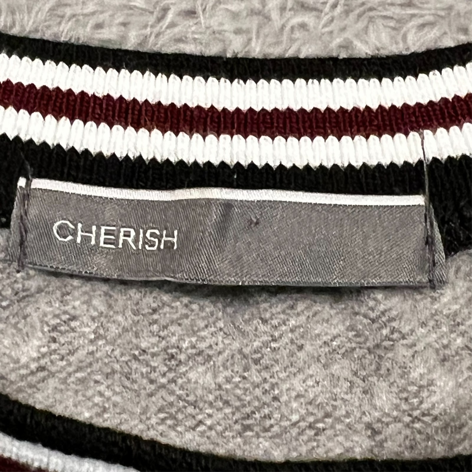 Cherish Sweater Dress Gray Long Raglan Sleeve Crew Neck Cozy USA Women’s Small