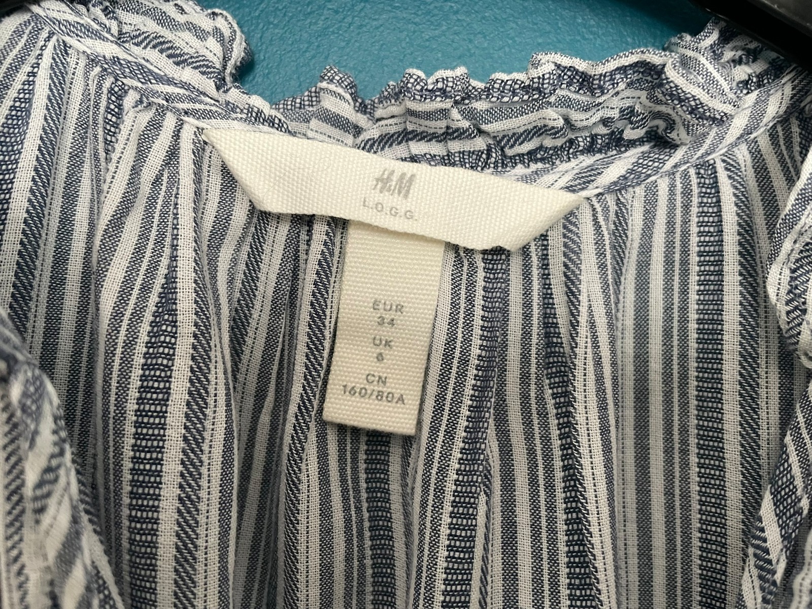 H&M Pale Grey Elasticated Waist Cap Sleeve Knee Length Dress-Size 6