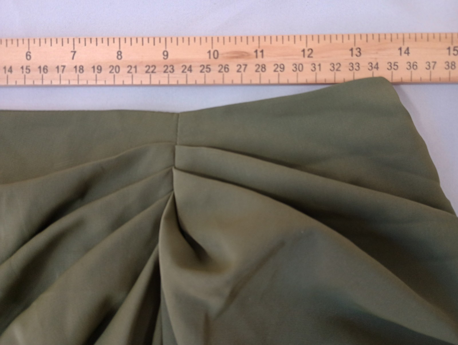 Shein Bae NEW Medium Dress Olive Green Ruched Cinch Side Elegant FAST Shipping