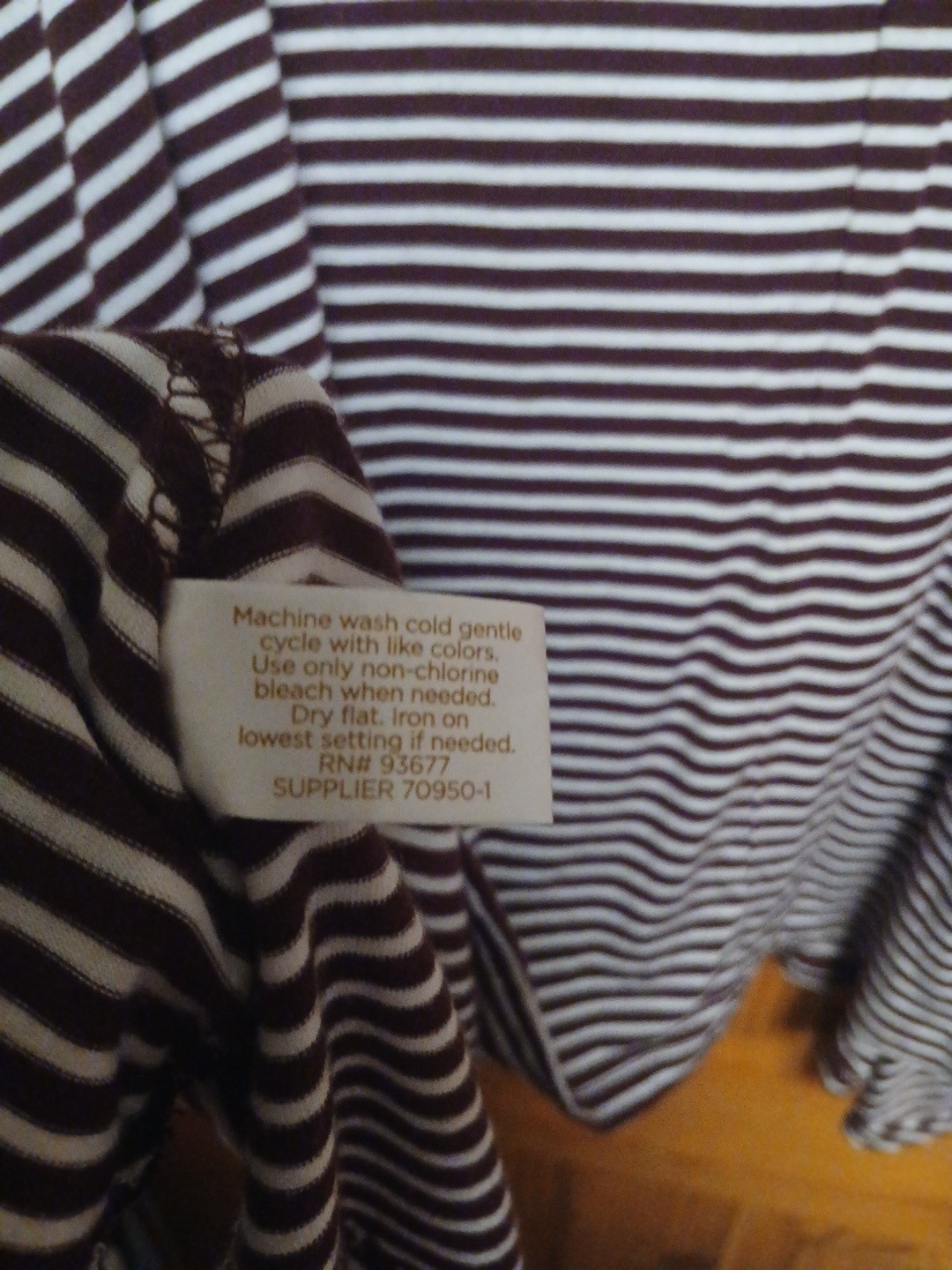 Decree Womens Large Purple White Striped Sleeveless T-shirt Dress Casual