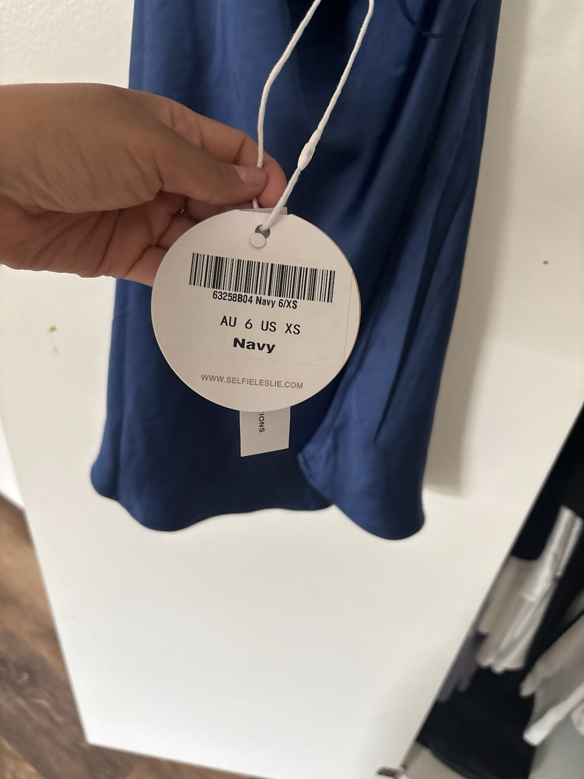 Brand New Navy Halter Top Selfie Leslie Dress Extra Small