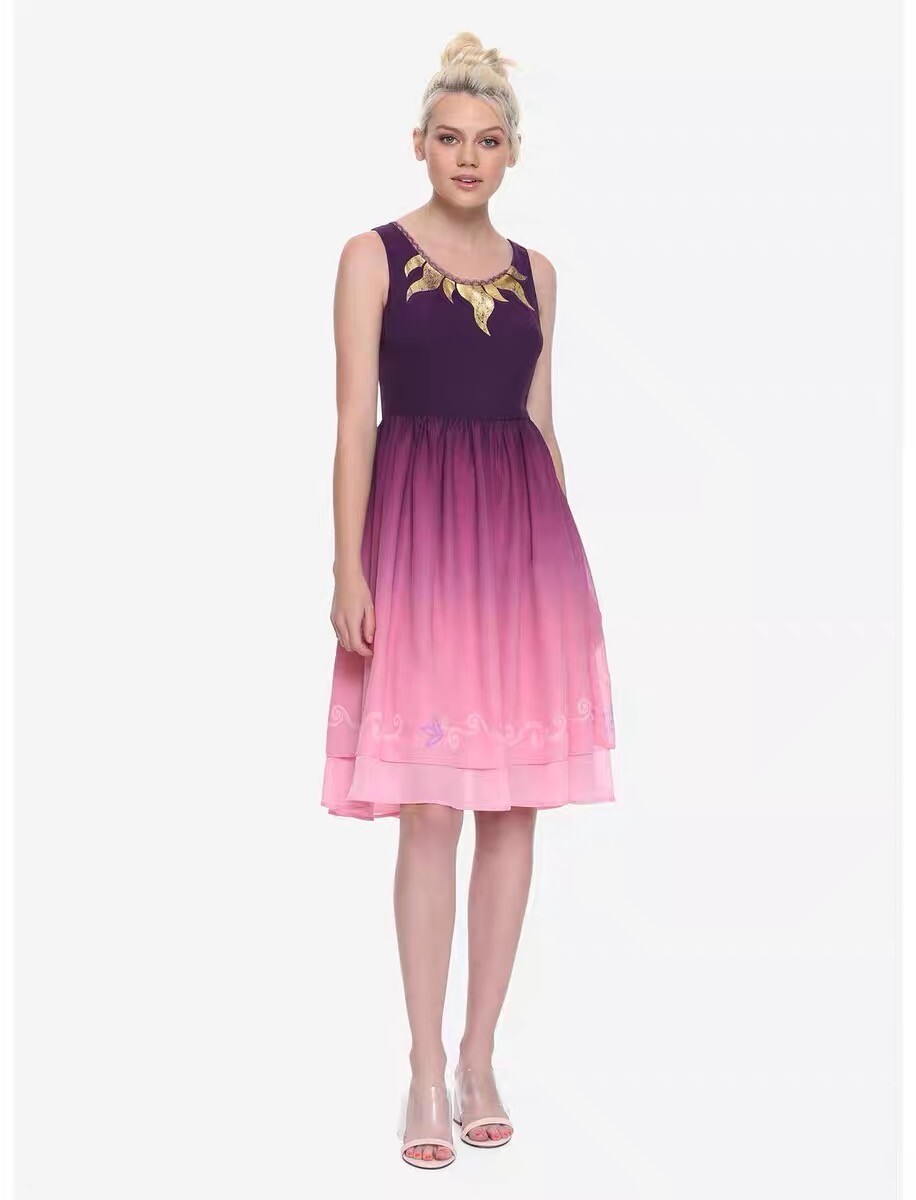 Her Universe Destination Disney Tangled Ombre Dress S L XL 2X Rapunzel Corset