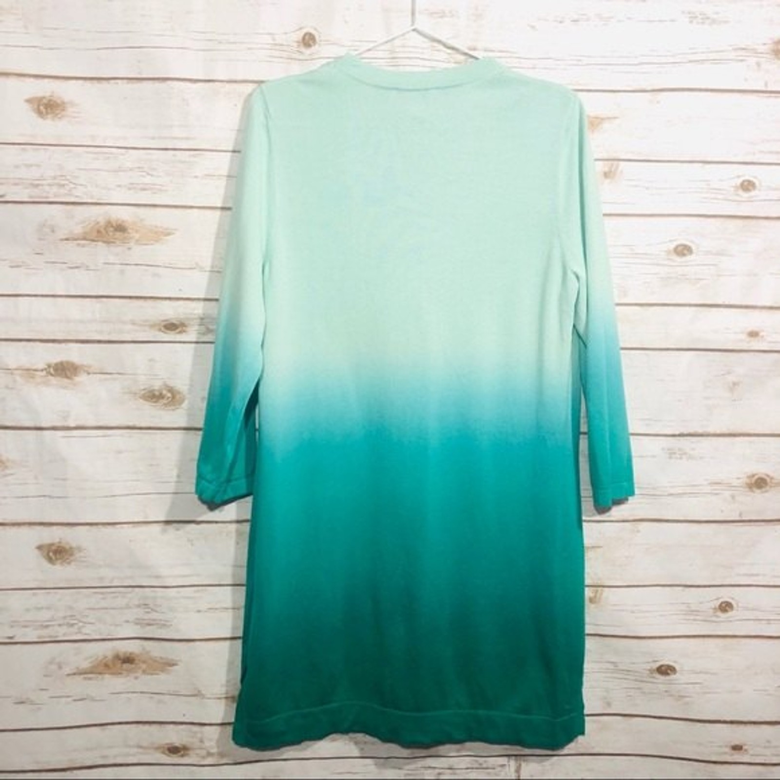 Isaac Mizrahi live Vneck button down sweater dress size M
