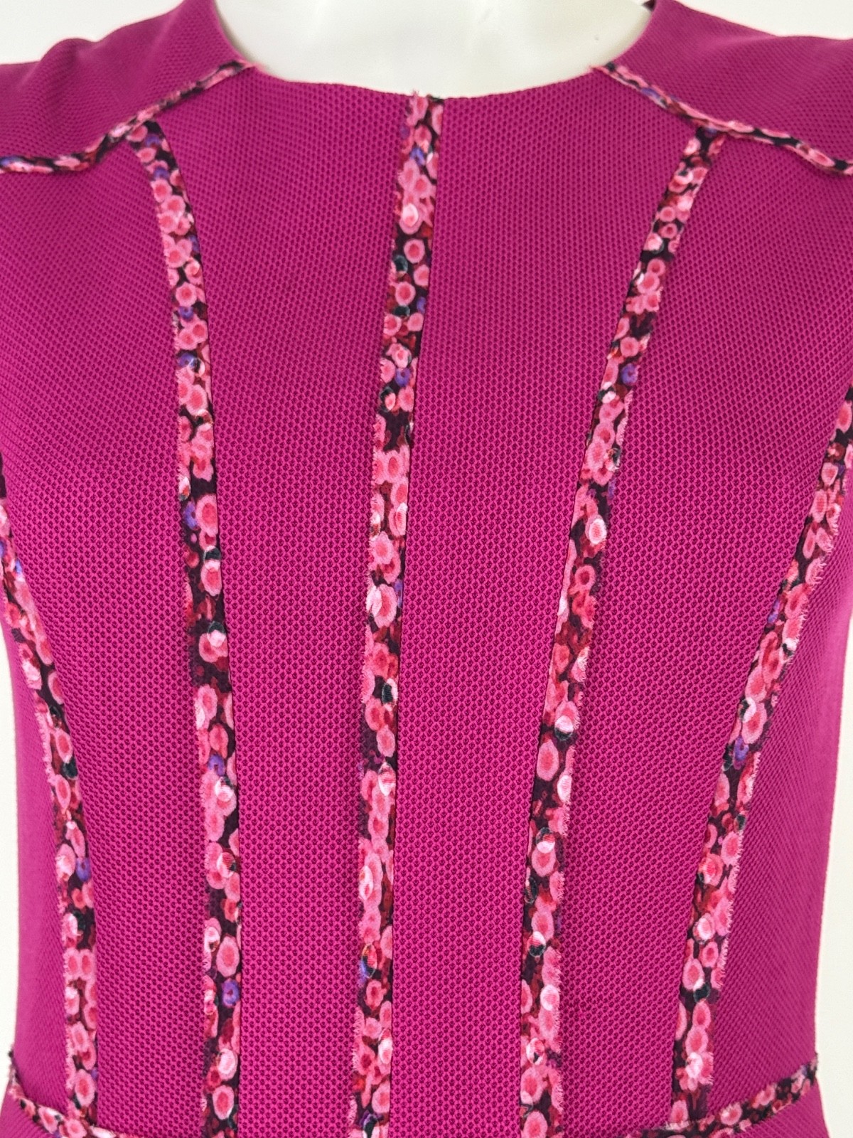 Jason Wu Auth Pink Cotton Stretch Dress 6 US 42 IT M Zip Sleeveless Silk Lined