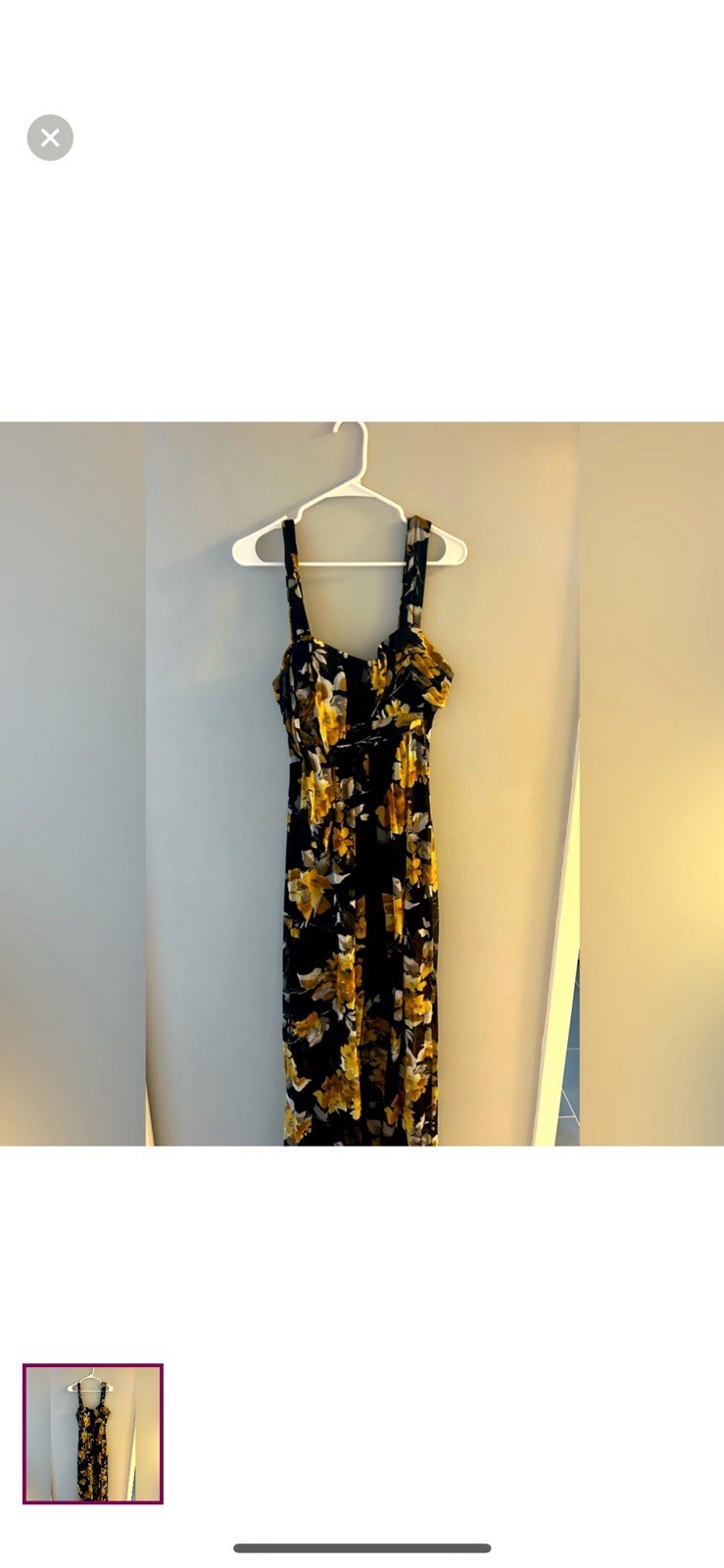 Black Maxi Dress Opening In The Front With Mini Dress Underneath