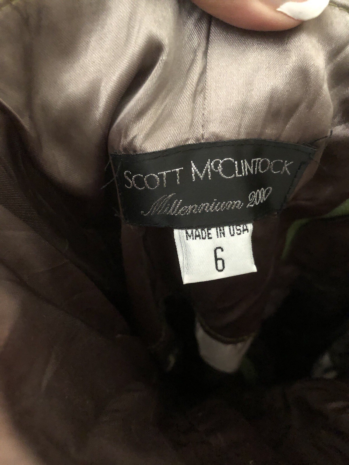 Scott McClintock millennium 2000 Size 6 Green prom dress