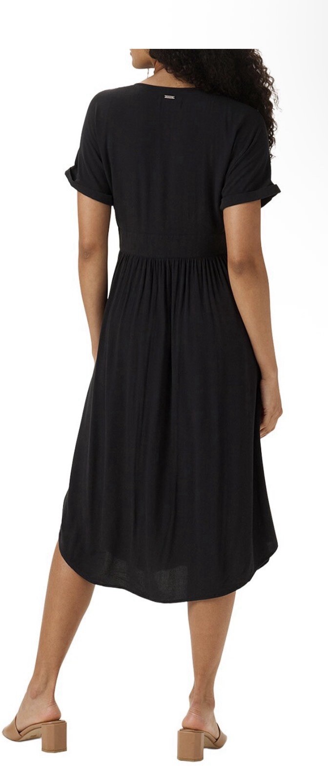 The Normal Brand Deep V Button Through Dress Womens Large