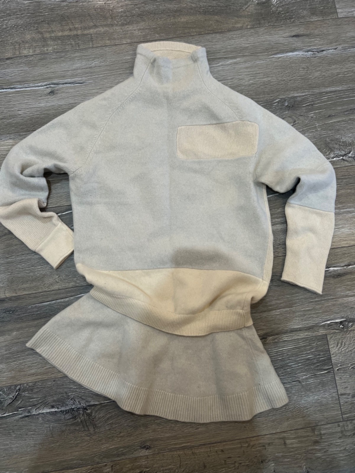 Vintage Alexander McQueen Cashmere Wool Dress Size M Beige