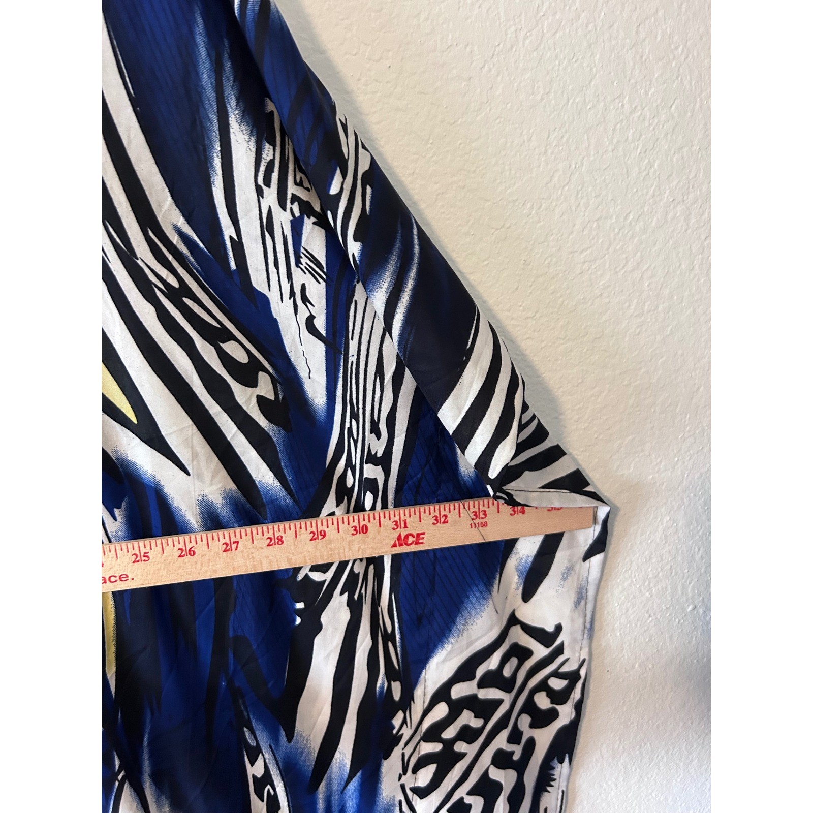 Boho Jessica Taylor NWT Blue Tribal Print Embellished Kaftan Maxi Dress OS