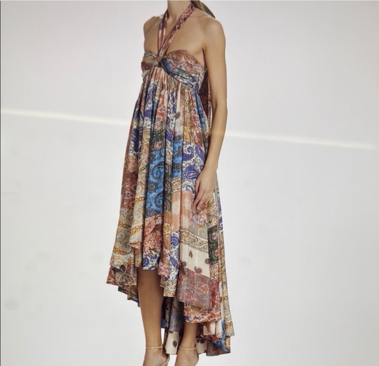 New with tags,authentic Zimmerman Devi halter maxi dress size 3 (US M-L)