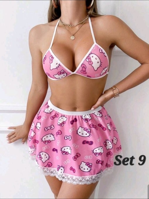 Women’s Hello Kitty Pajama Sets – 4 Different Styles