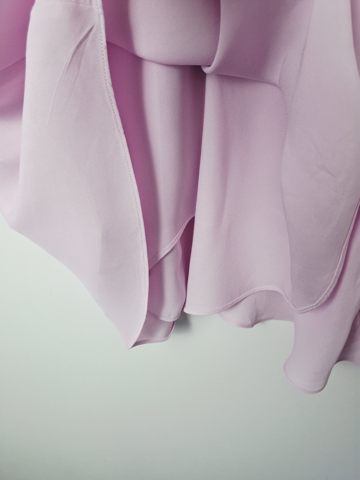 Reiss Elina Draped Tuck Mini Dress, Pale Pink – Size 10
