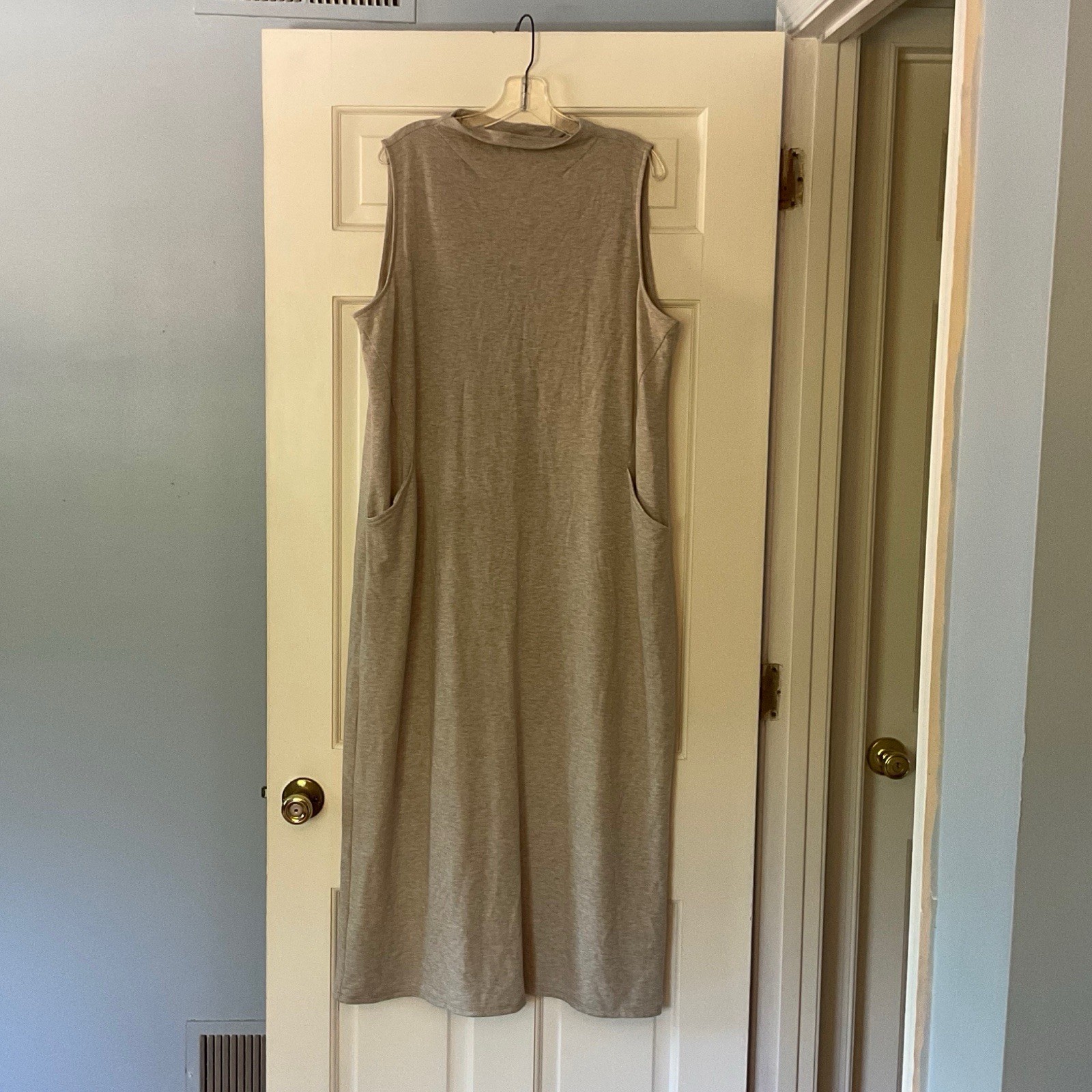 J. Jill Pure Jill Luxe Tencel Maxi Dress XL Neutral Coastal Comfort Weekend Easy