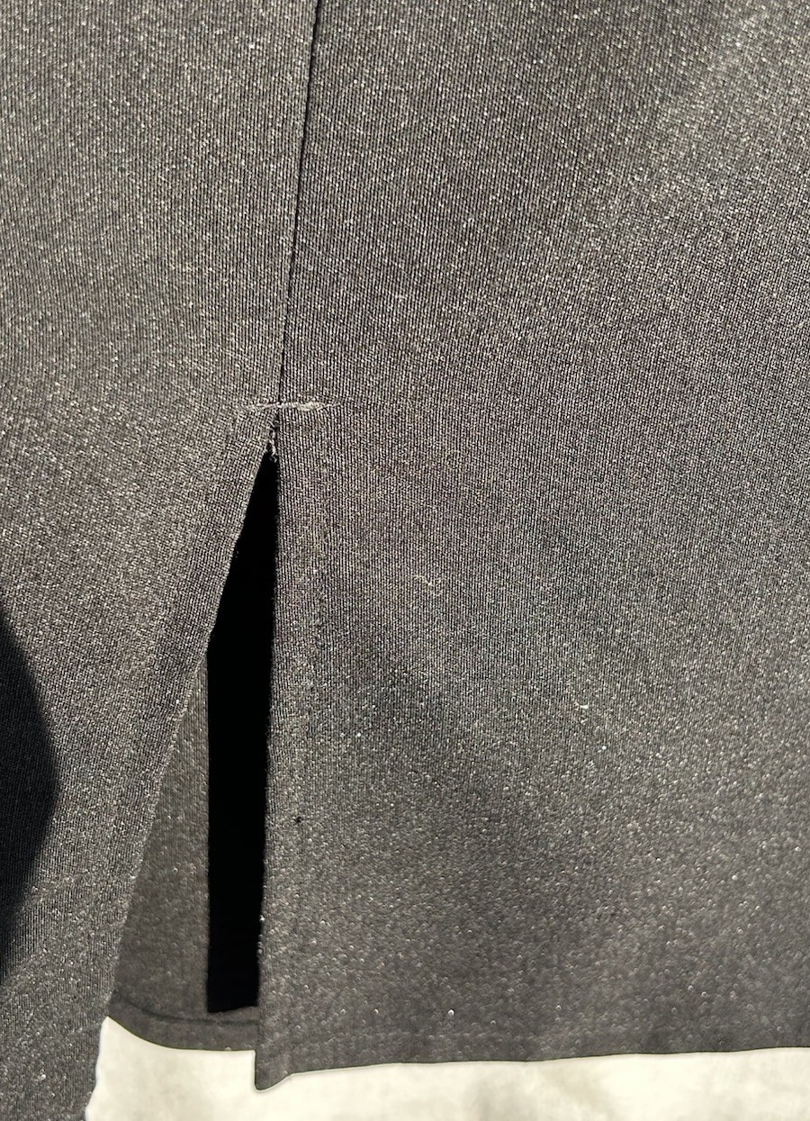 Stop Staring Black Dress Size XL Cap Sleeves Slit At Hem Line In The Back USA