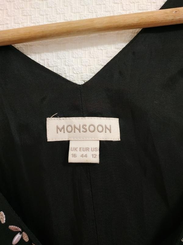 Women Monsoon dress black polyester 40/L