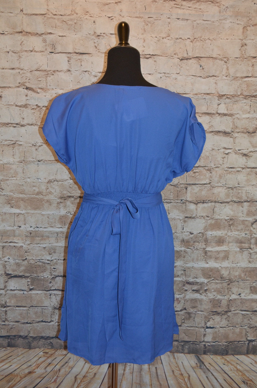 Modcloth Write or Flight Reflex Dress NWT sz S flowing sleeves periwinkle
