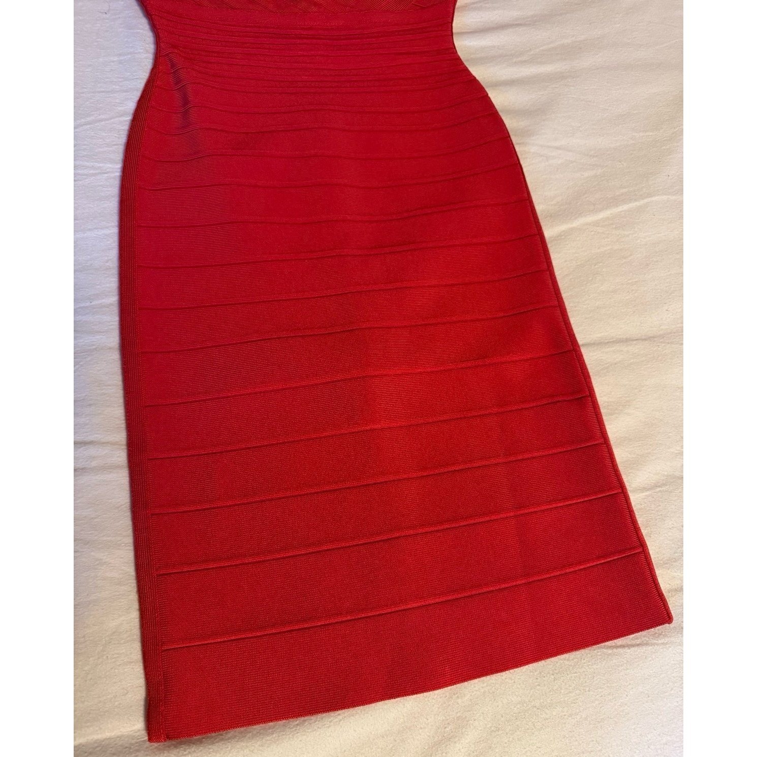 Y2K Herve Leger Red Body-Con Vintage Bandage Dress Size XS New With Tags