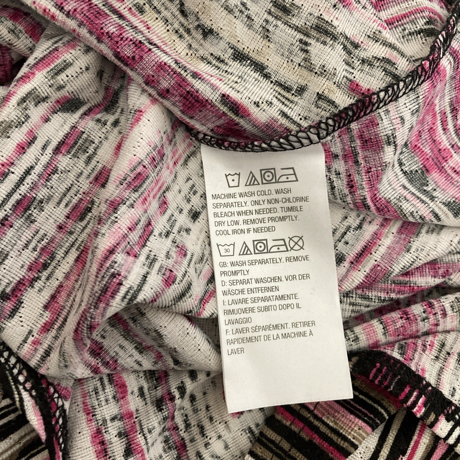 NWT Attitudes by Renee Multicolor Asymmetrical Straight Dress w/Rouching – SZ 2X