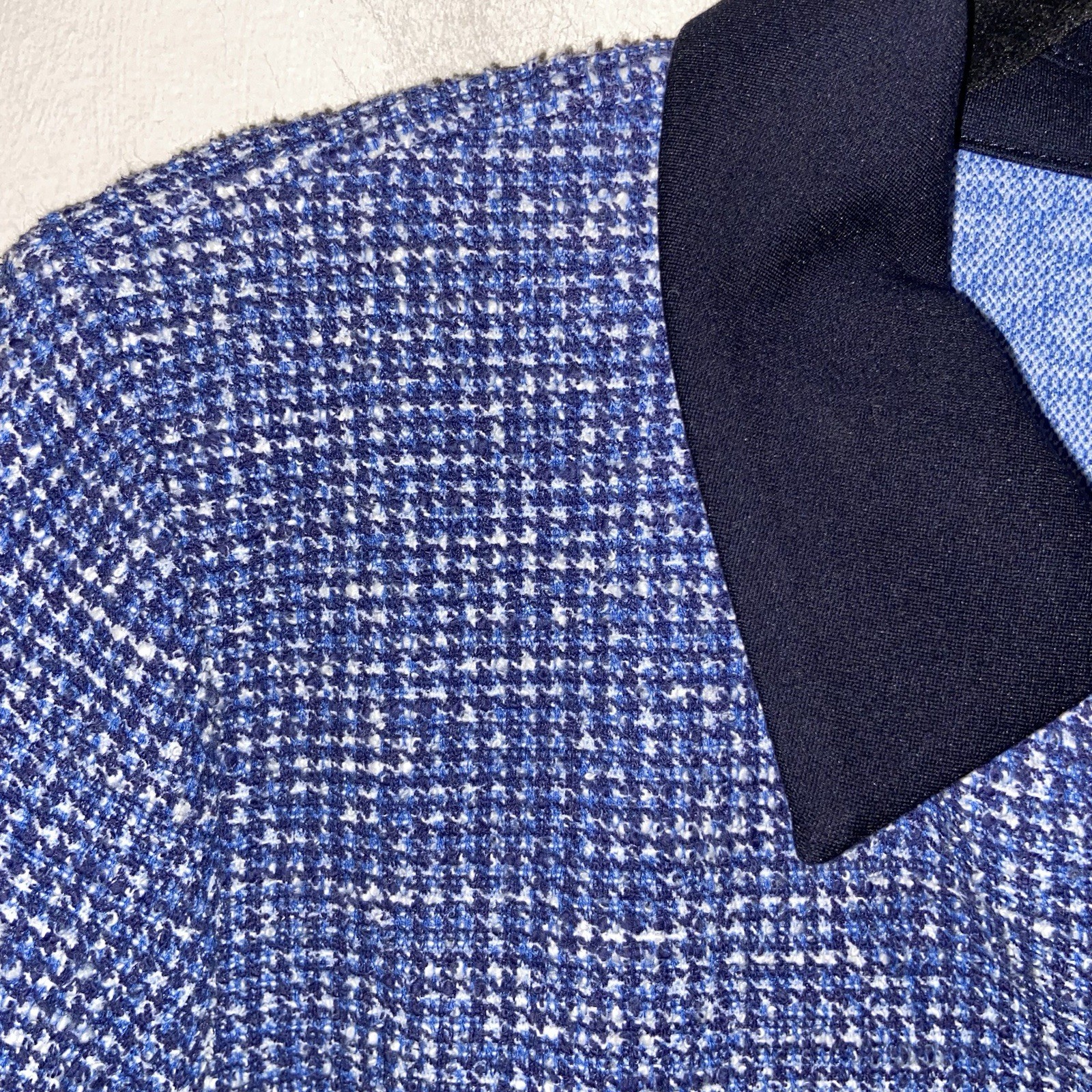Talbots Dress Womens Medium Stretch Tweed Contrast Trim Office Preppy Classic