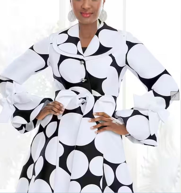 Size 6 Ashro Black White Formal Wedding Church Zeva Jacket Dress IS WHITE