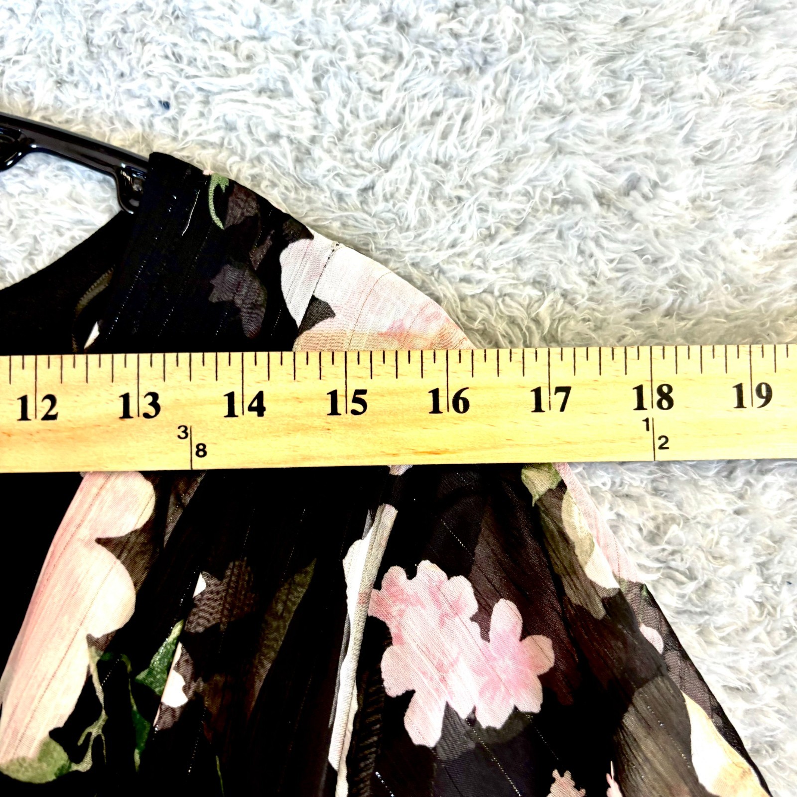 SLNY Women’s Multicolor Floral Printed Tie-waist Chiffon Maxi Dress Size 14