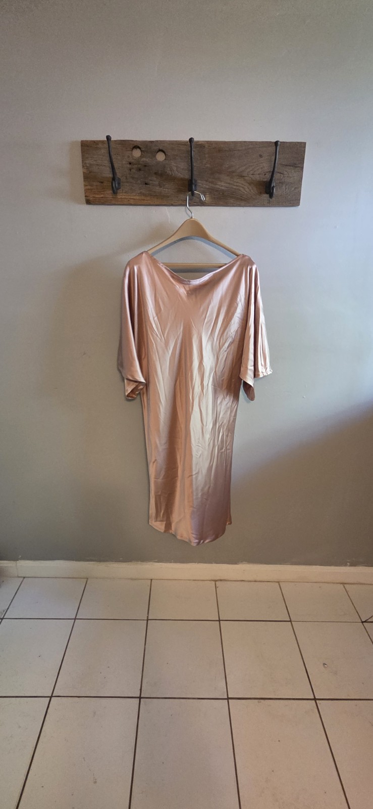 Michelle Farmer Veronica Tunic- Blush Bias Cut Blush Tunic Size Med With Belt