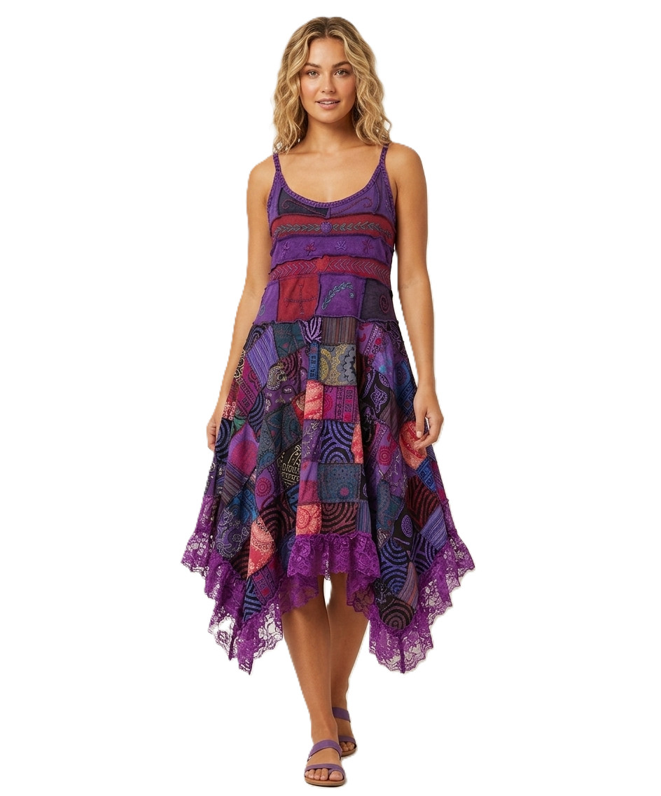 Authentic Nepalese Handcrafted Patchwork Dress
