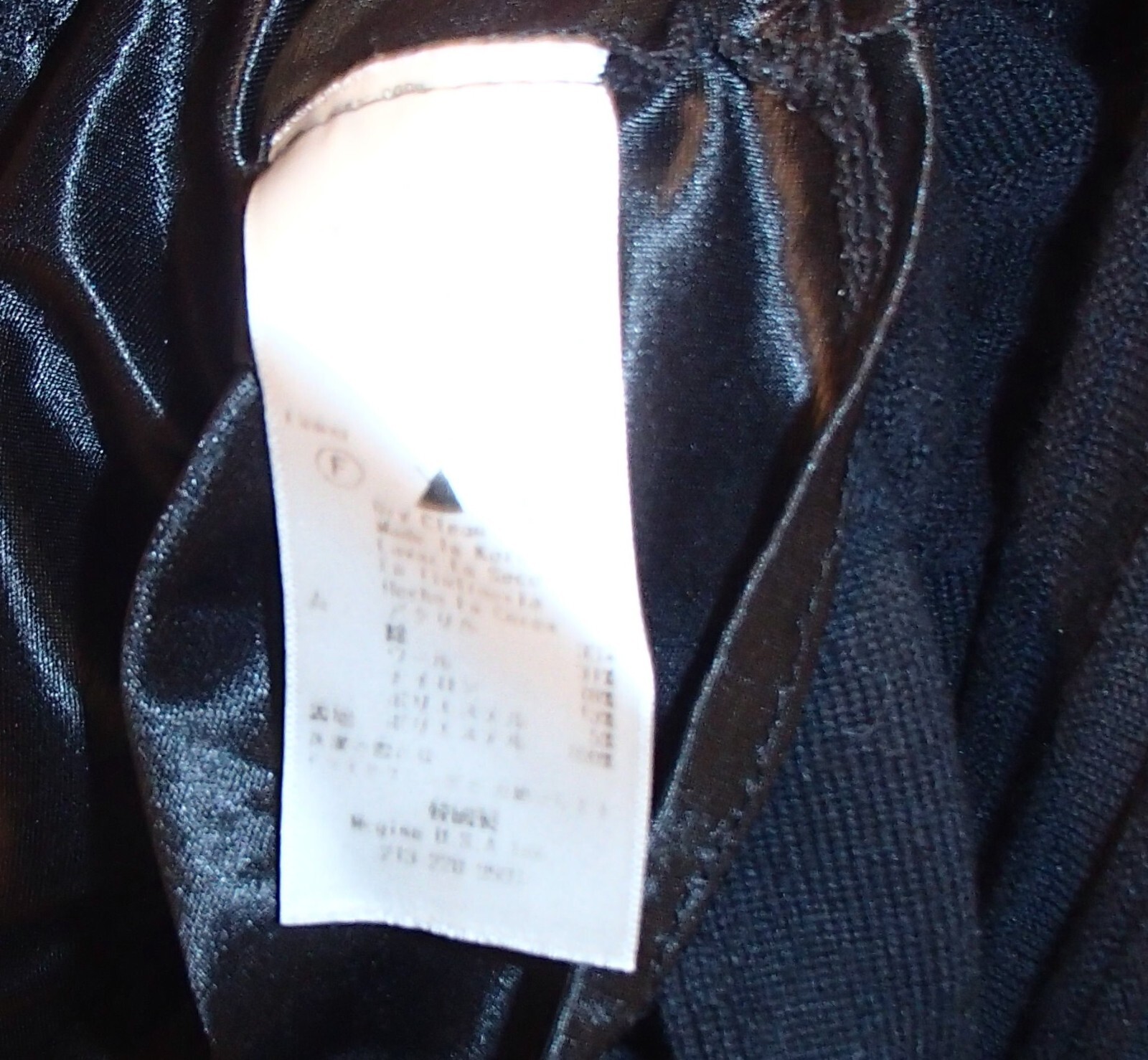 McGinn Black Cotton/Wool/Acrylic/Nylon/Polyester Blend Long Sleeve Dress Women S