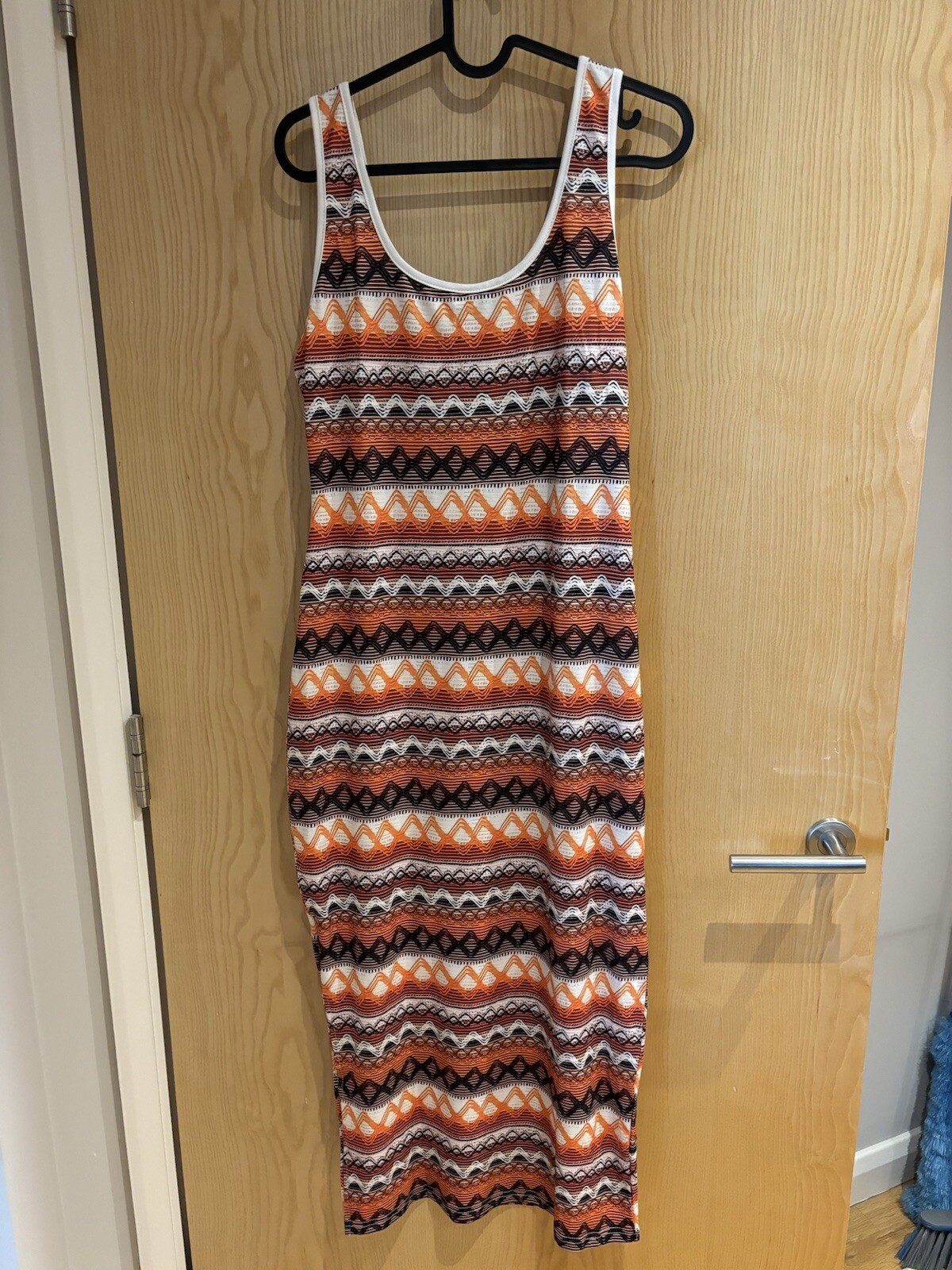 BNWOT Contrast Striped Tank Dress All Season Multicolored