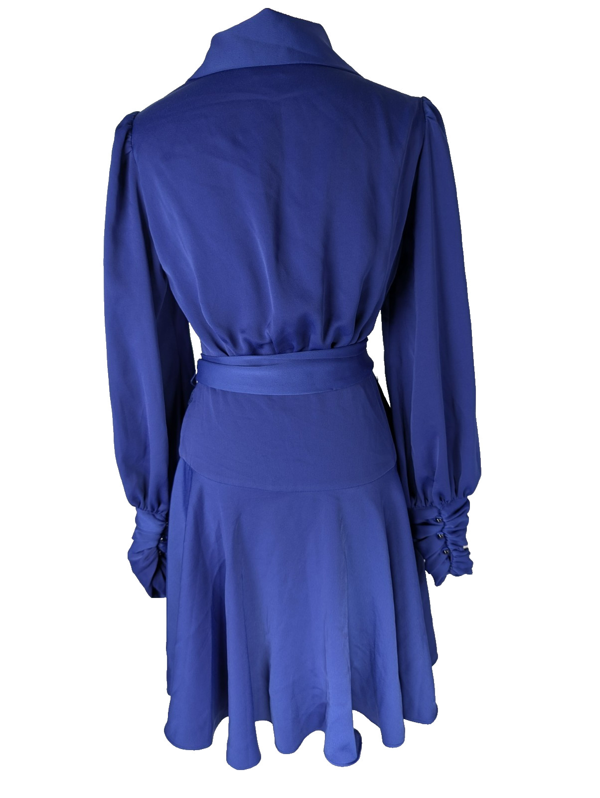 Alexia Admor Phoebe Wrap Dress Lapis Blue Size 4 Elegant Classic Quiet Luxury
