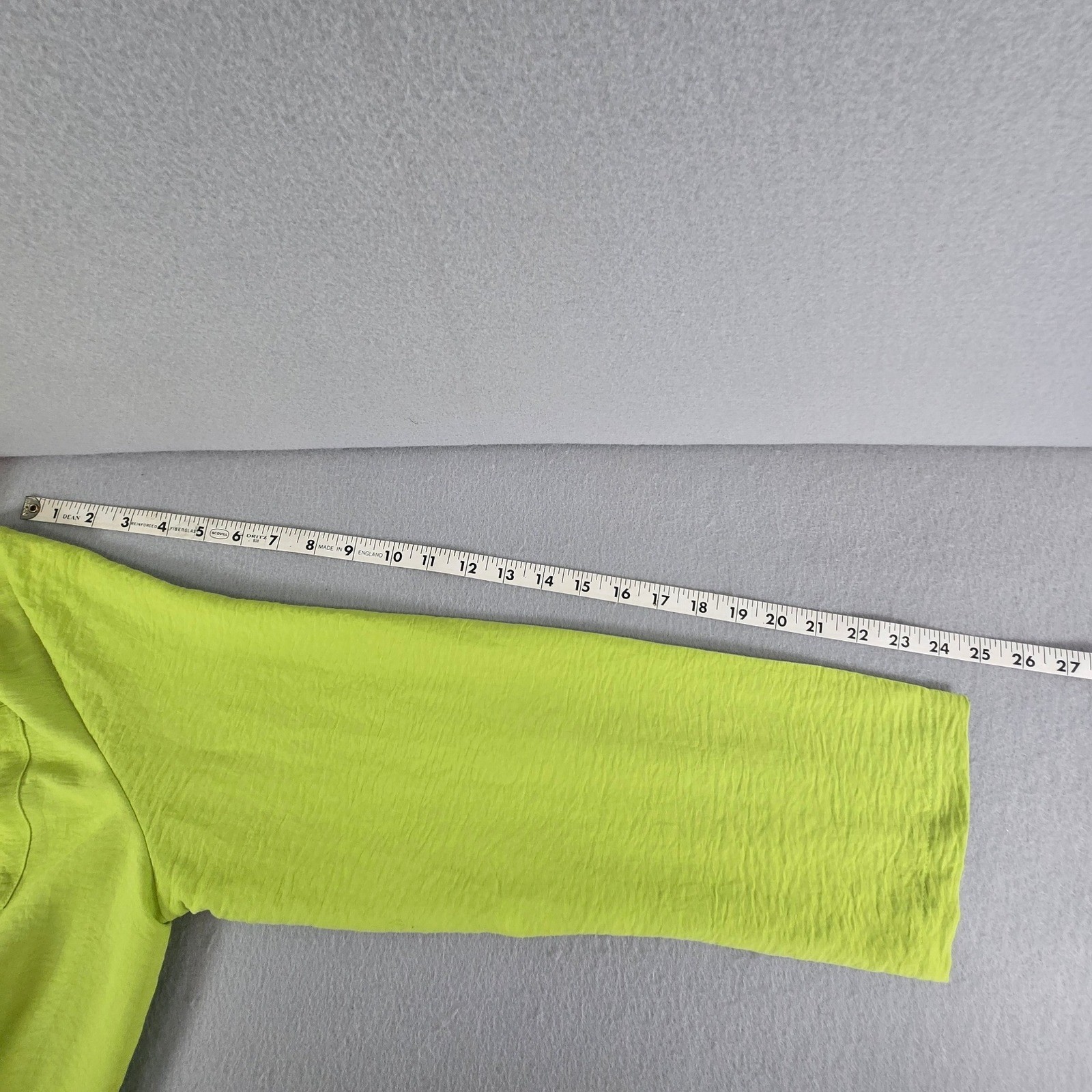 Lime Green Textured Button Down Shirt Dress High Low Tunic Long Sleeve – New