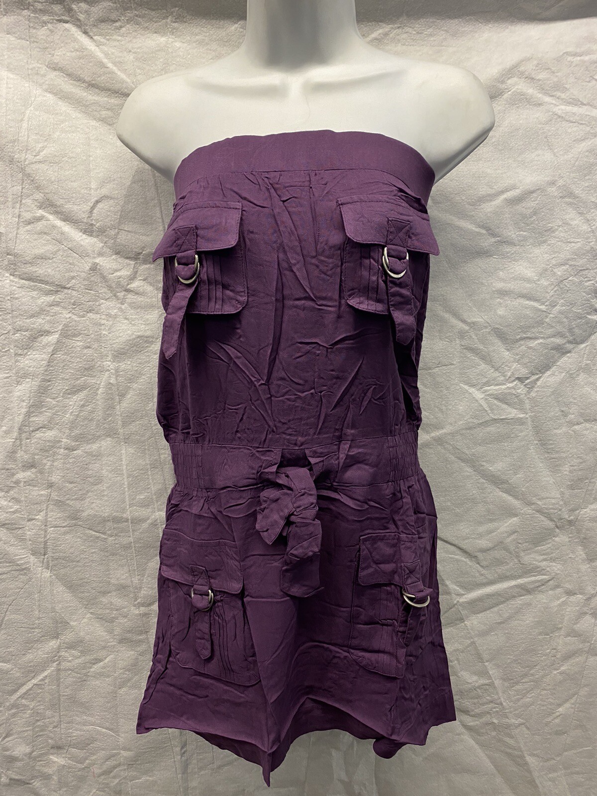 Alythea Purple Strapless Romper • Size Small