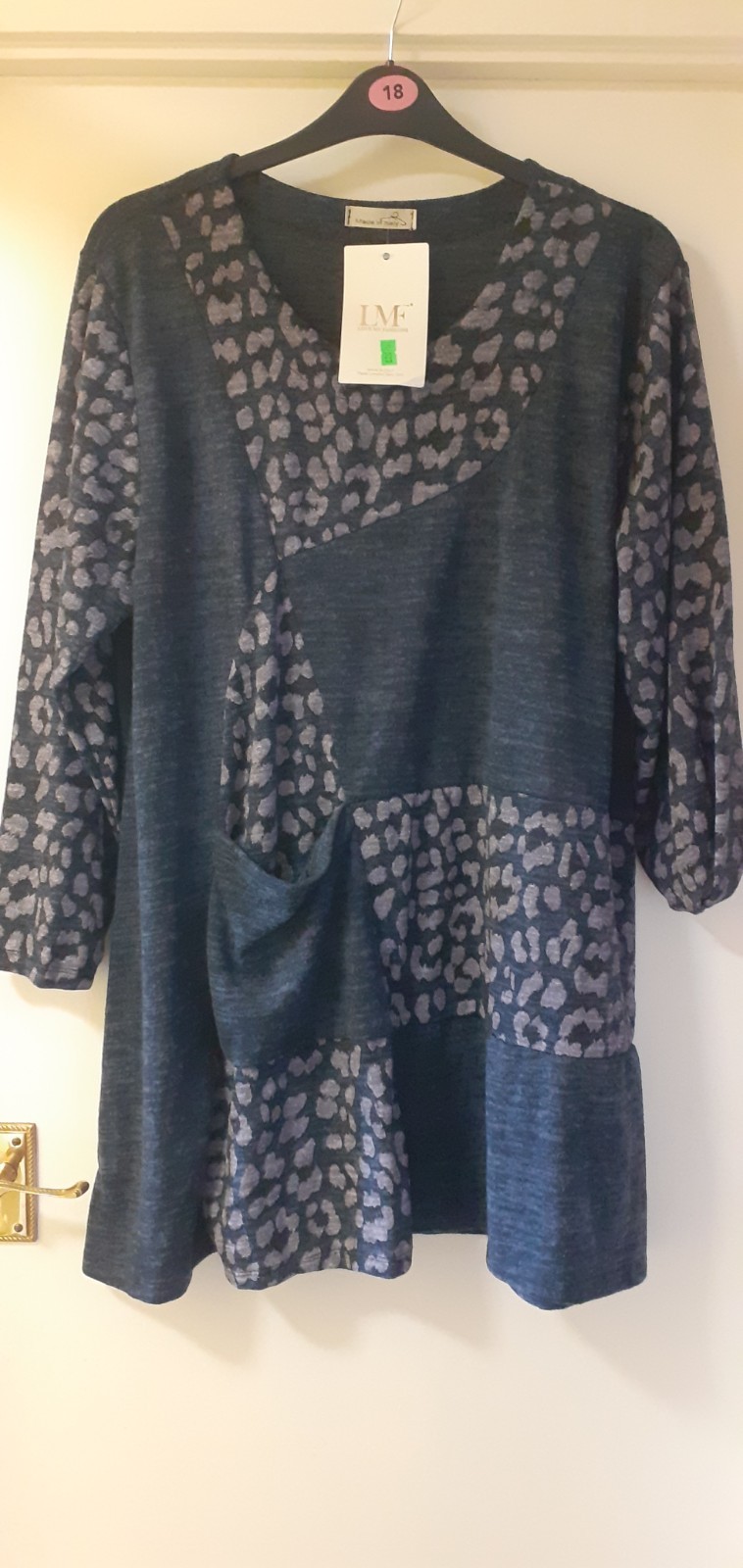 (¥L23). LOVE MY FASHIONS blue Dress chest 44″