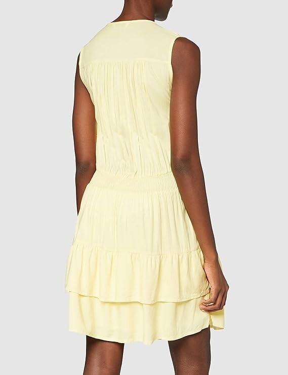SPARKZ Copenhagen Tara Yellow Short Dress Pastel Yellow Small.