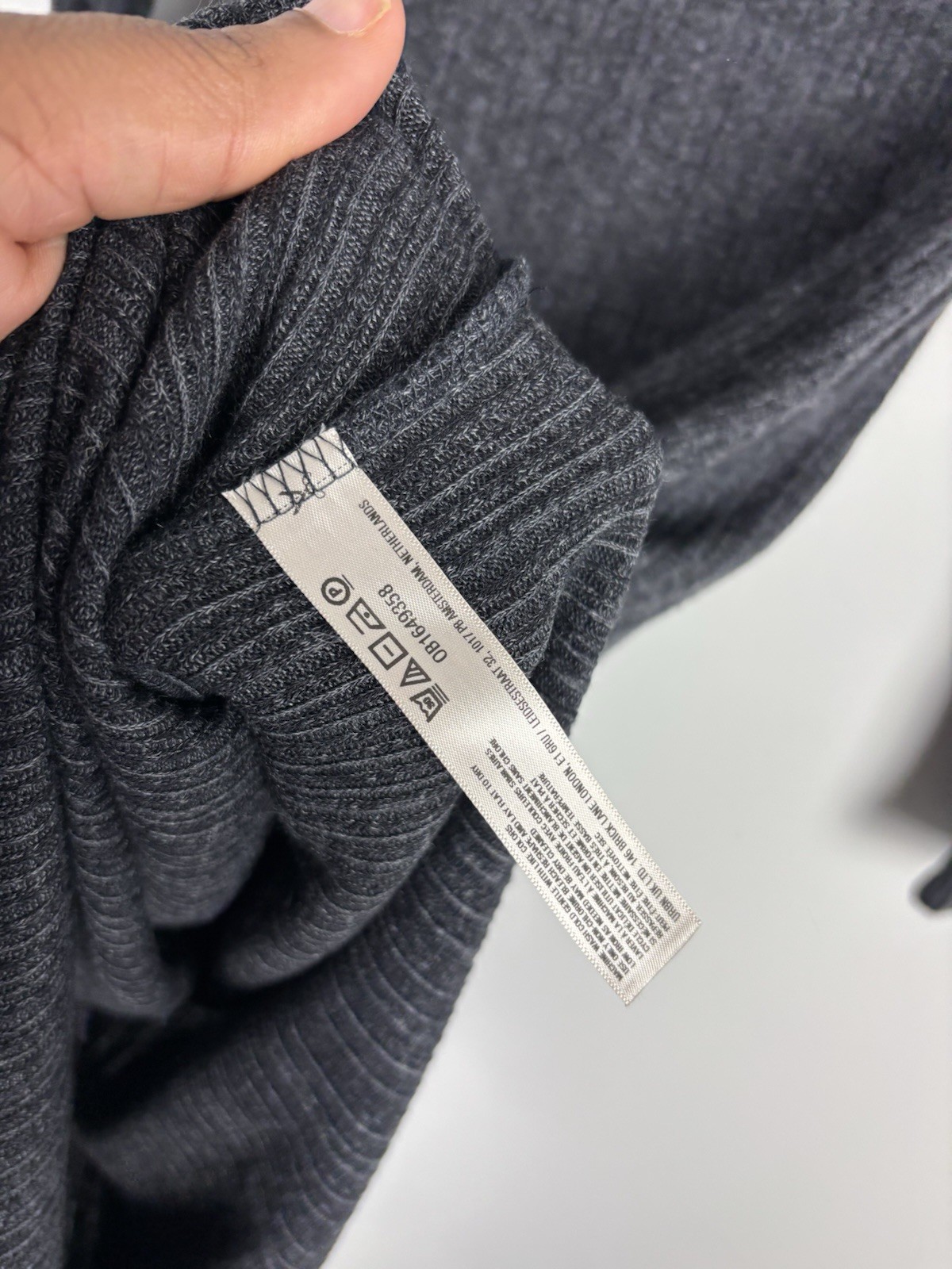 Nwt Daily Practice Sweater Dress Size Xs Gray Turtleneck Ribbed Midi Splits